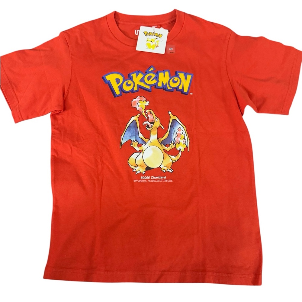 UNIQLO Pokémon UT Kids T-Shirt Size 150 Red 30th Anniversary Graphic Tee NWT